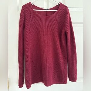 Staccato Women's Sweater - Size Small - Color - Berry / Wine Red